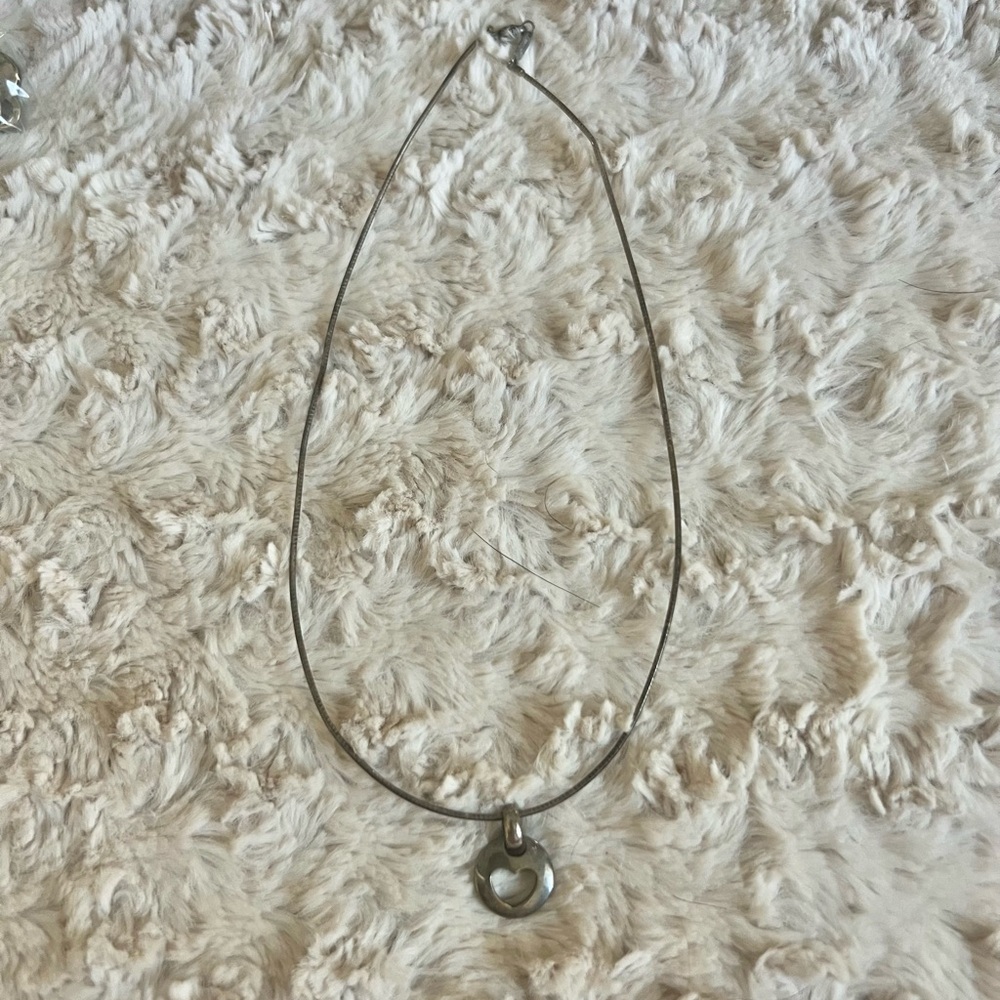 Vintage hollow heart Tiffany necklace